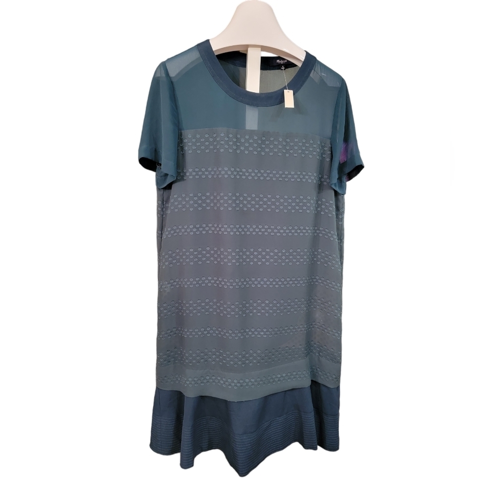 Madewell Slowbeat Shift Dress Emerald Green New with Tags